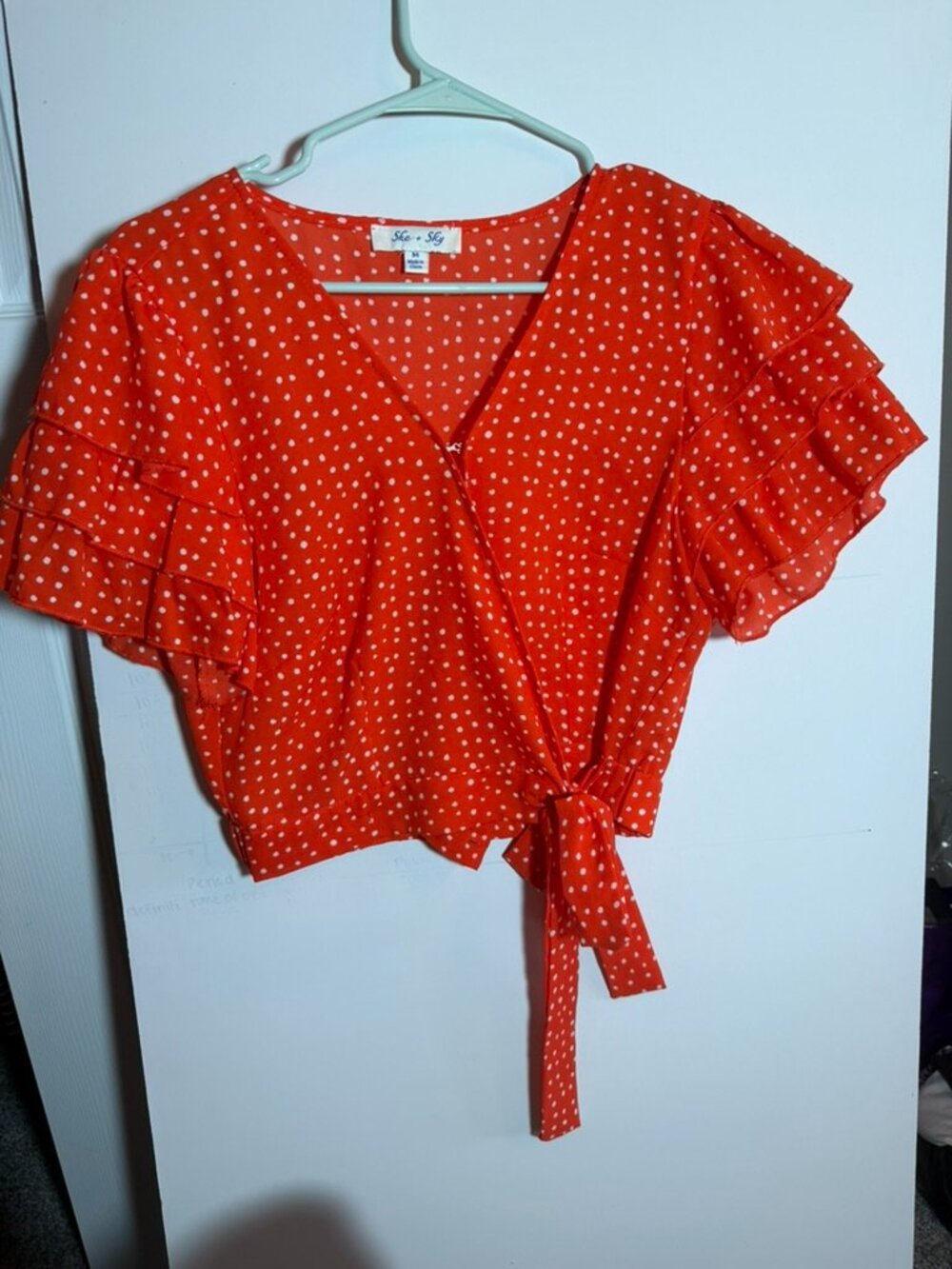Red Polka Dot Top